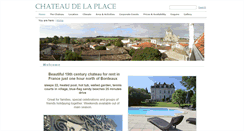 Desktop Screenshot of chateaudelaplace.com