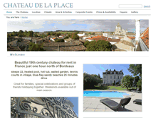 Tablet Screenshot of chateaudelaplace.com